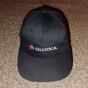Celestica Embroidered Black Strapback  Hat Cap OS